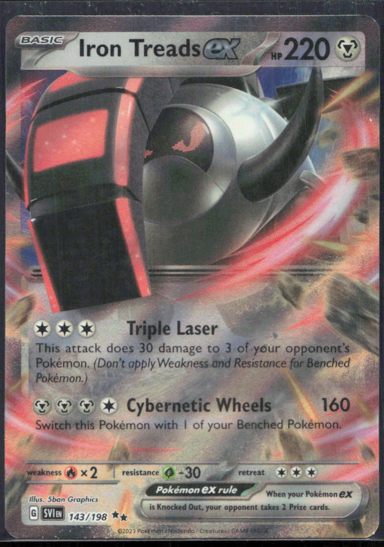 Iron Treads ex - SV01: Scarlet & Violet Base Set 143/198 - NM