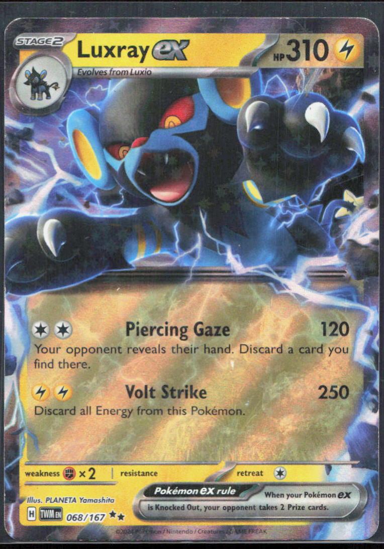 Luxray ex - SV06: Twilight Masquerade 068/167 - NM