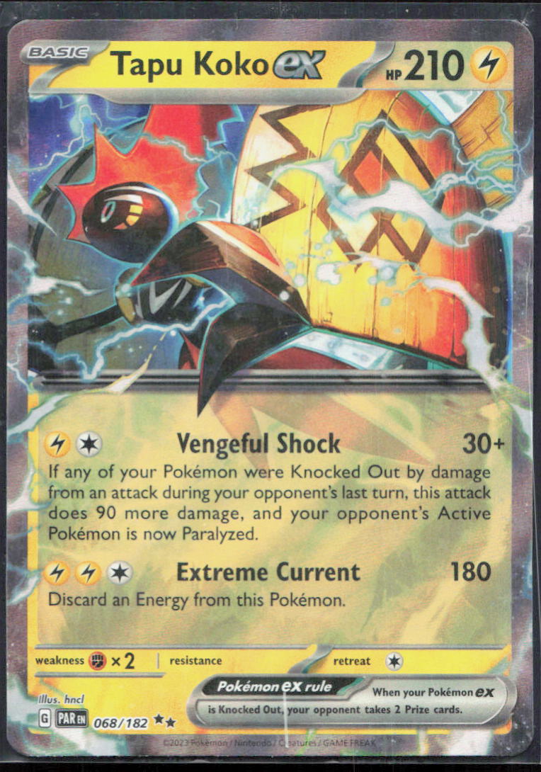 Tapu Koko ex - SV04: Paradox Rift 068/182 - NM