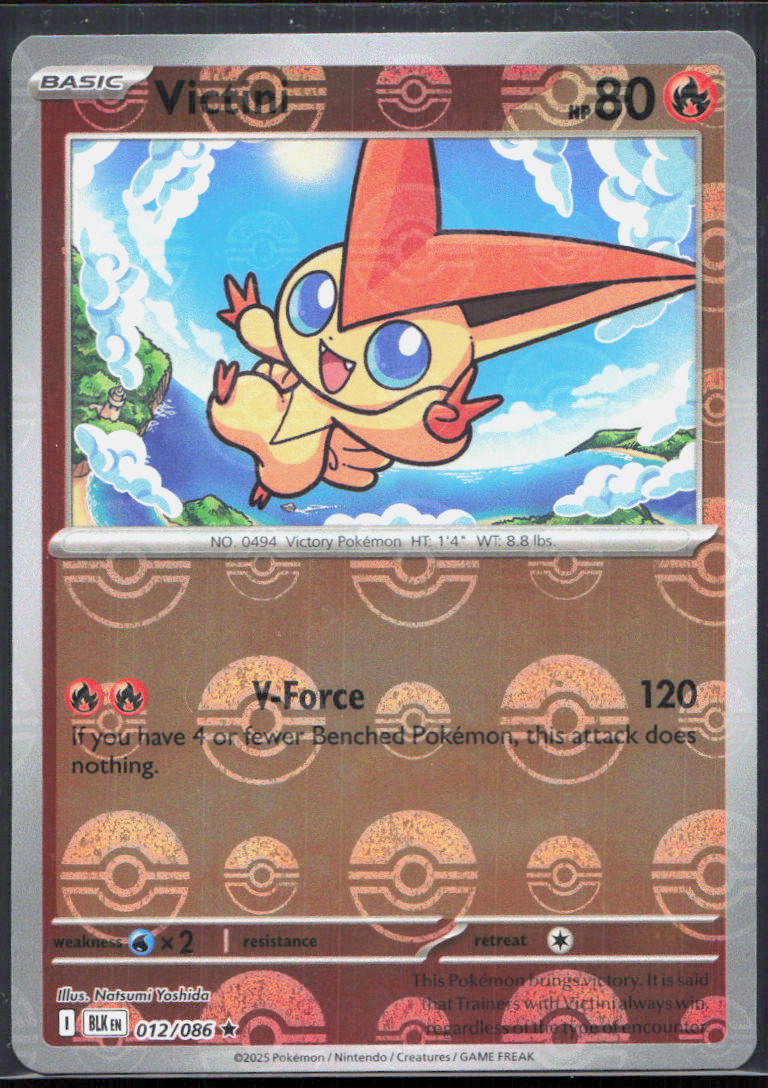 Victini - SV: Black Bolt 012/086 - NM